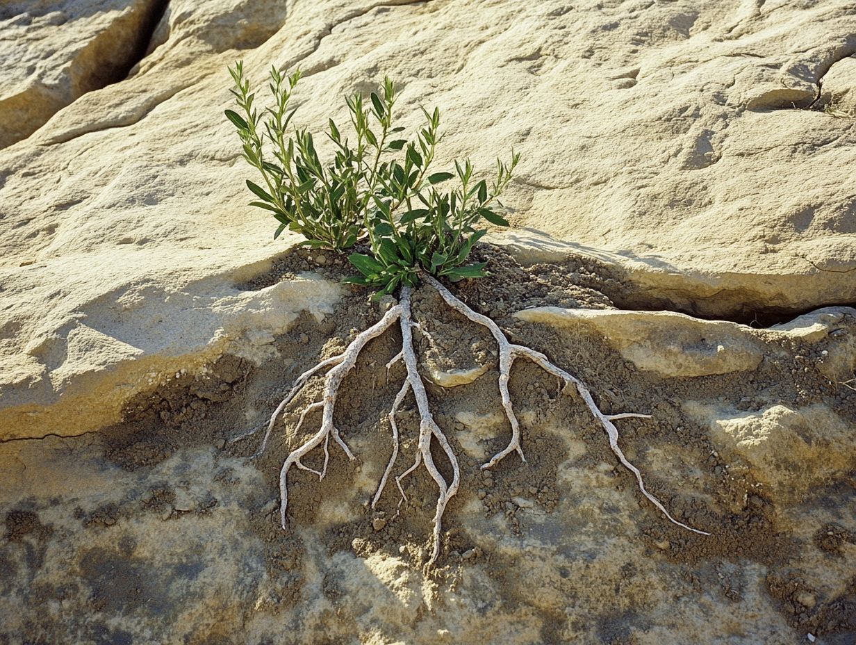 Drought Plants Preventing Erosion in Coastal Areas