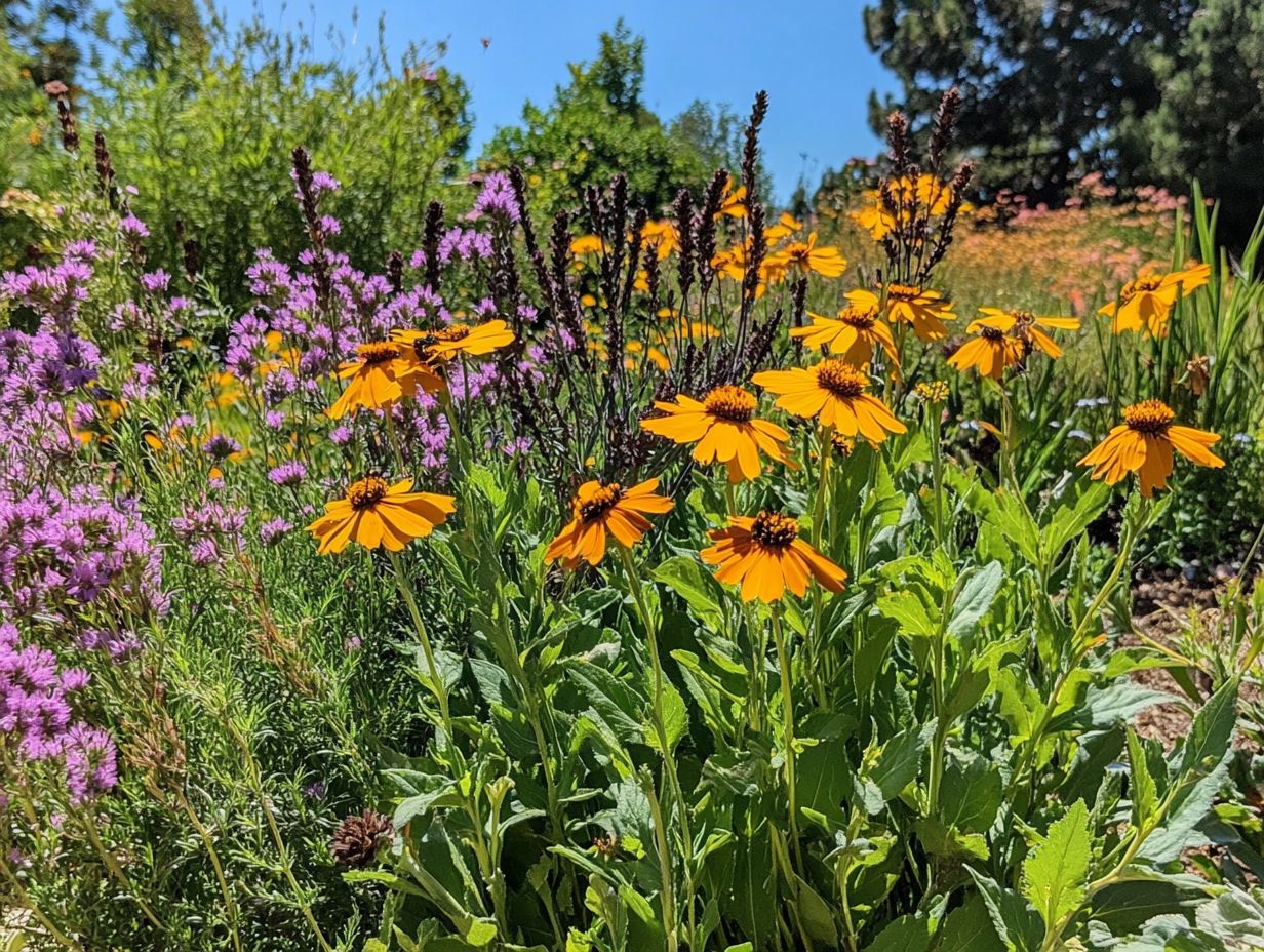 An illustration regarding the role of drought plants in pollinator gardens