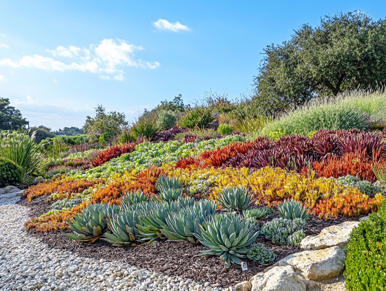 Illustration of drought-resistant plants  characteristics.