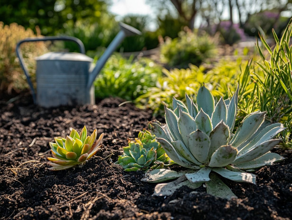 Infographic summarizing key takeaways on drought gardening