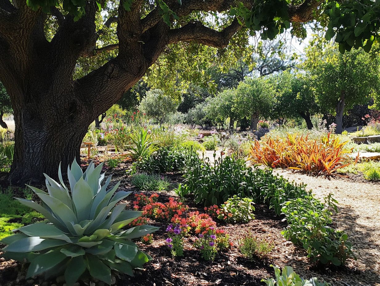 Visual summary of the key takeaways about shade in drought gardening.