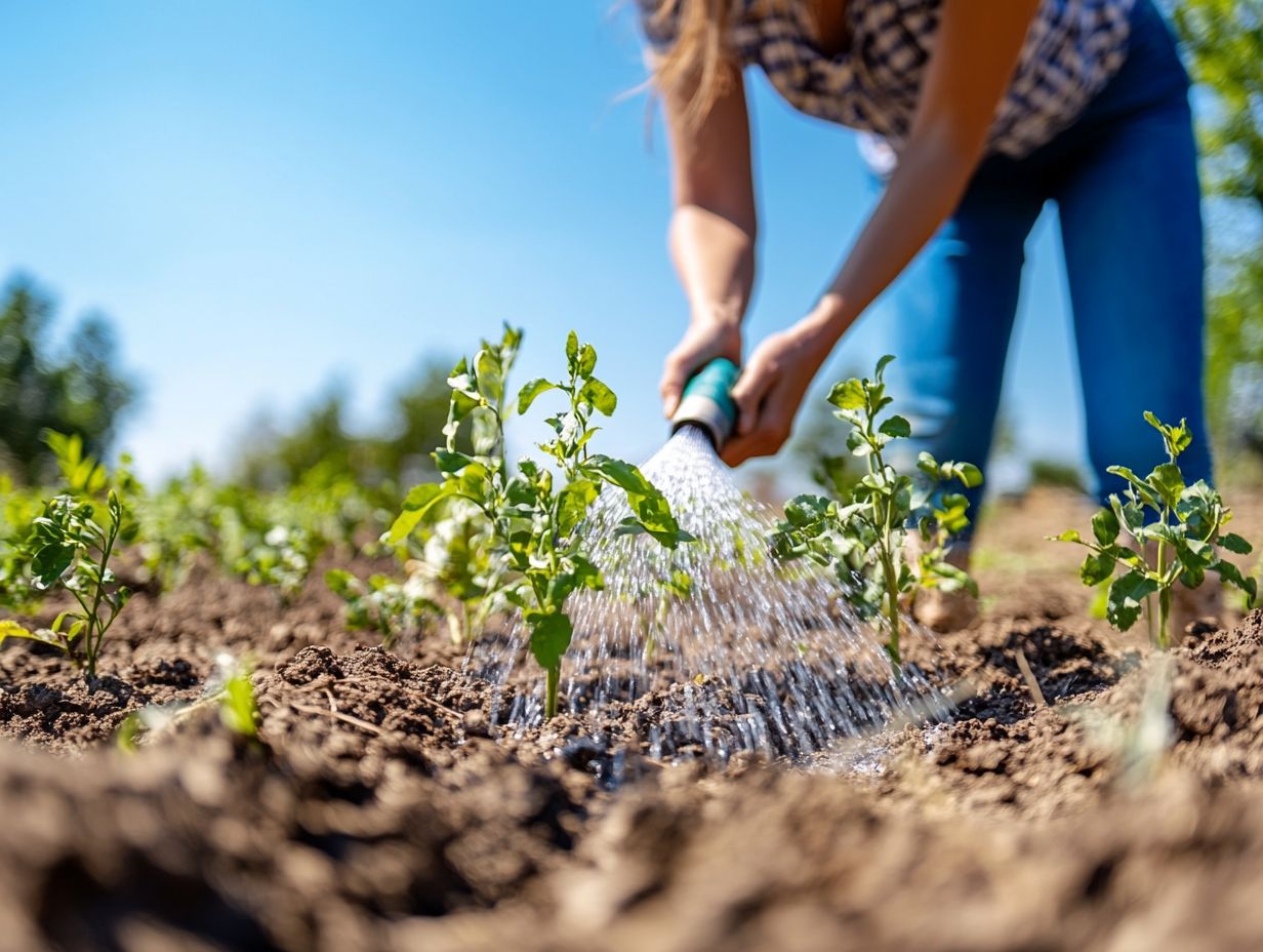 Watering frequency during drought