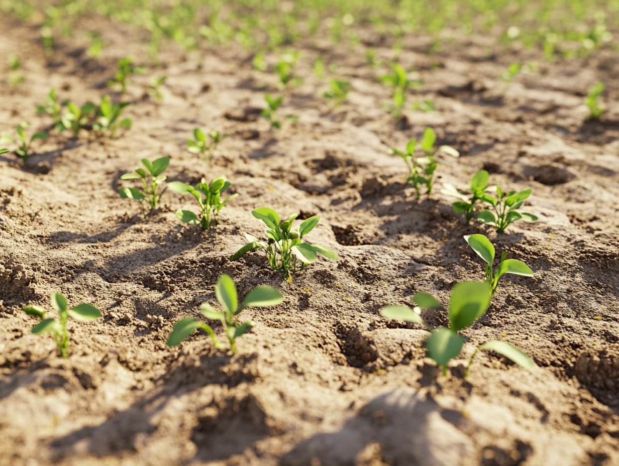 Illustration showing the importance of managing soil fertility for crop health