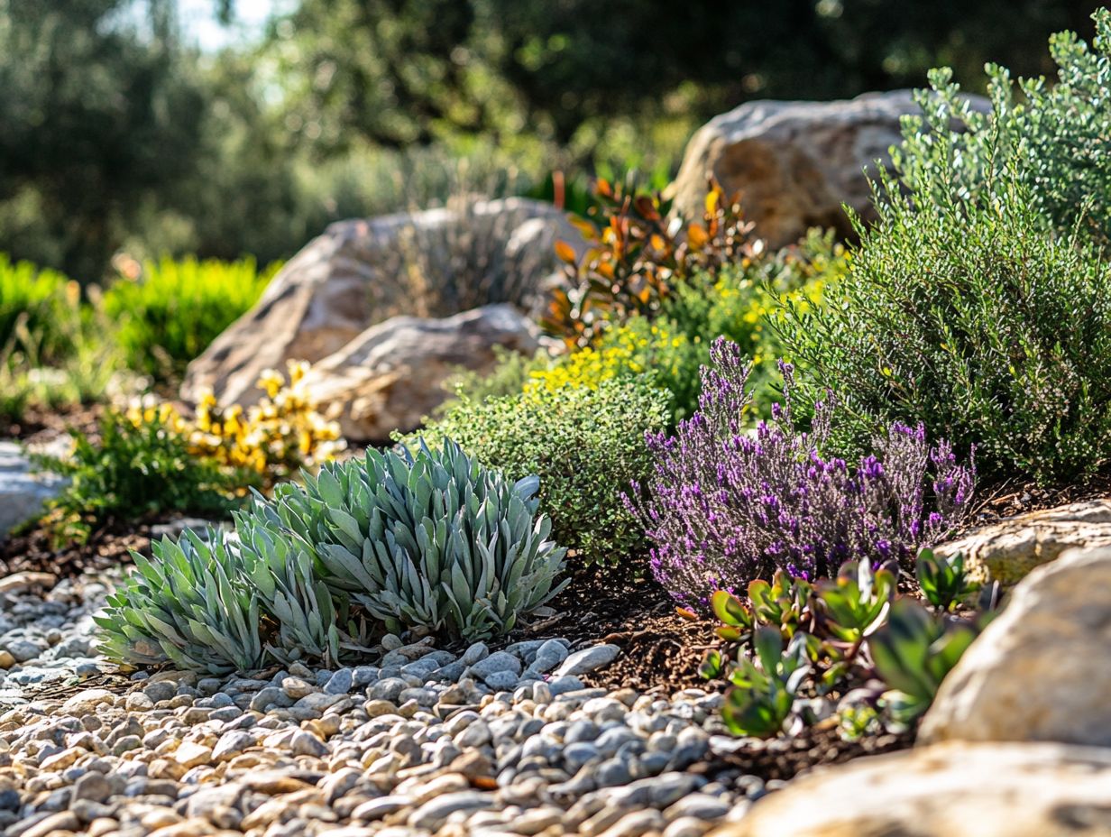 A vibrant Red Creeping Thyme plant with red blooms