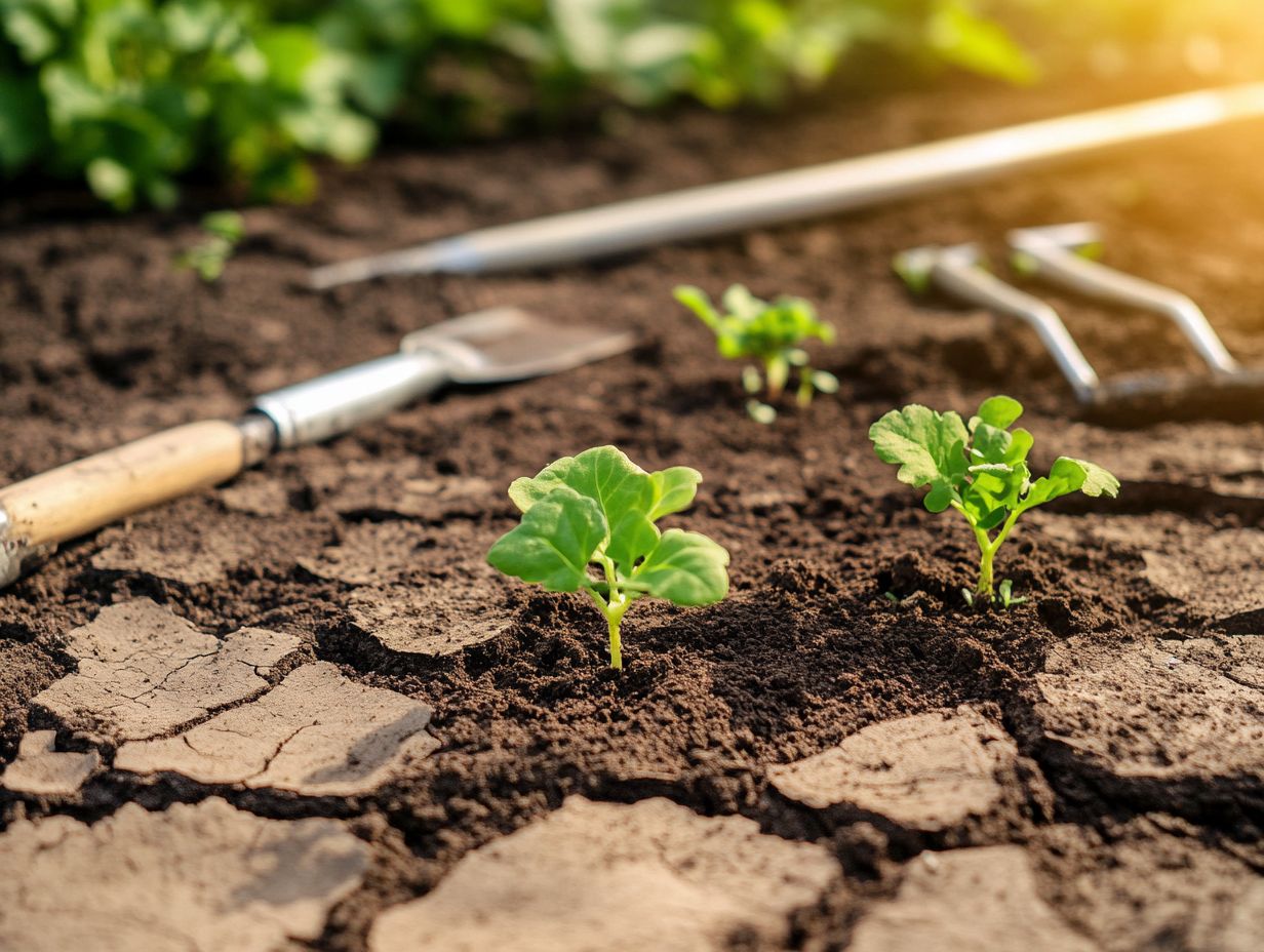 Colorful garden showcasing techniques for improving soil health in drought gardening