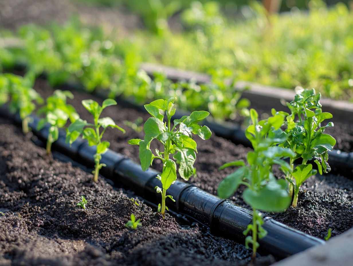 Image showing common crops and plants benefiting from drip irrigation