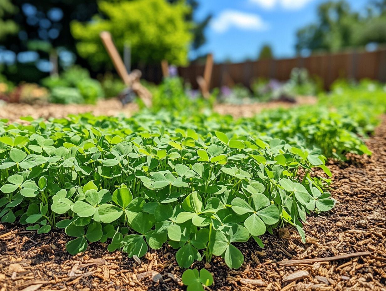 Image of cover crops thriving in drought conditions