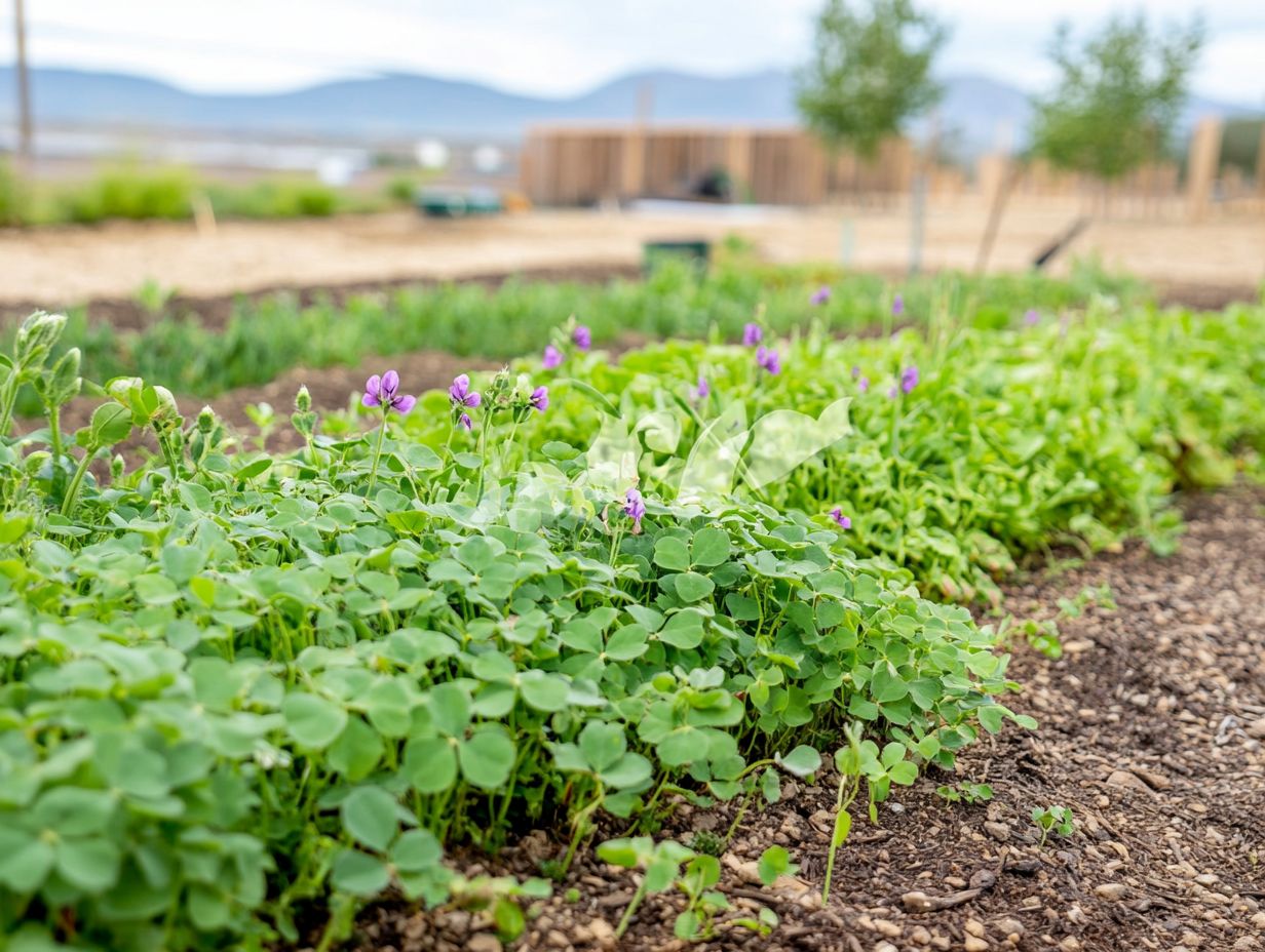 Image of challenges and solutions for using cover crops in drought gardening