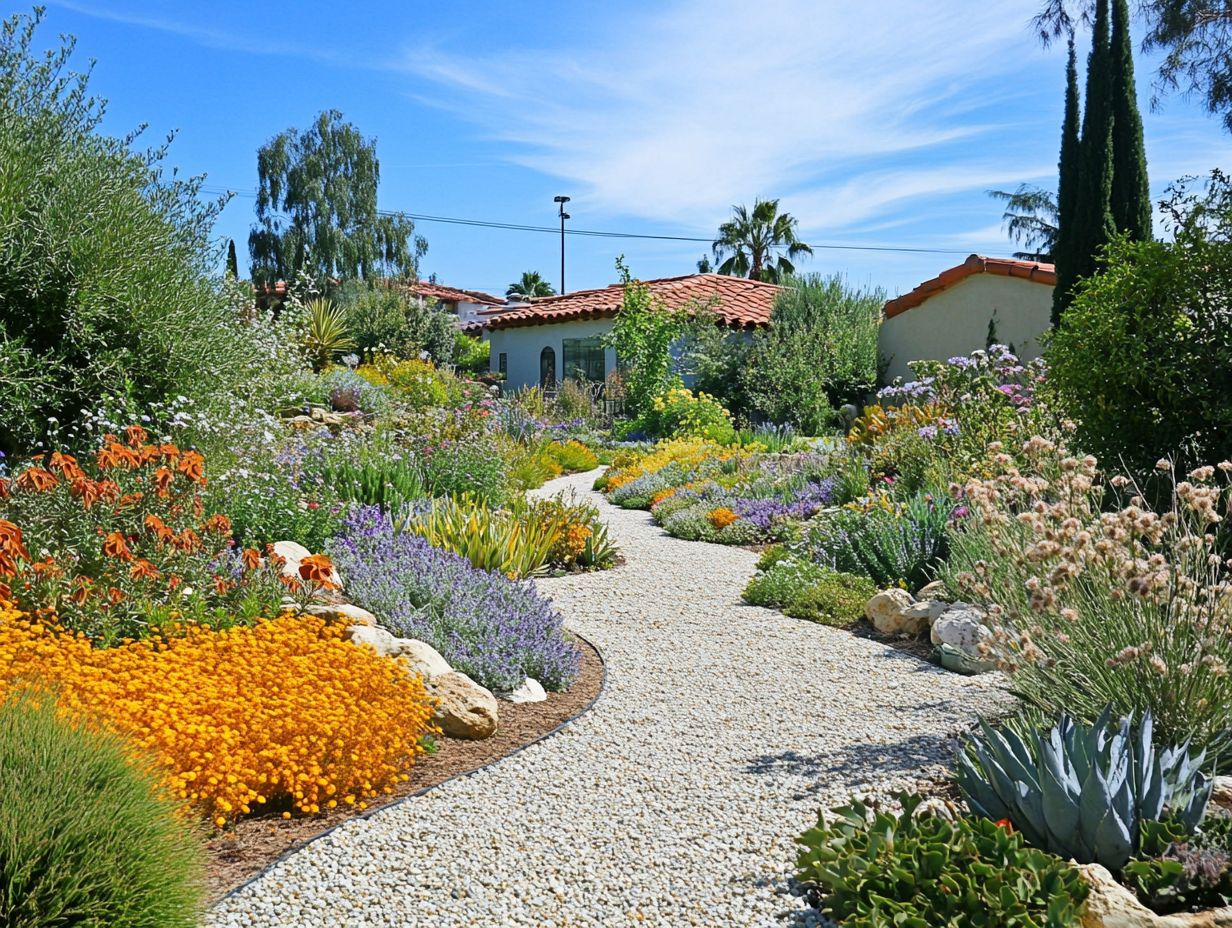 A visual representation of gravel used in drought-friendly landscaping.