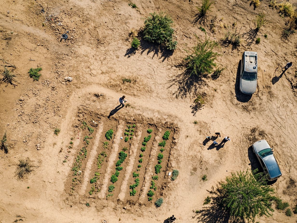 Water management strategies for drought areas