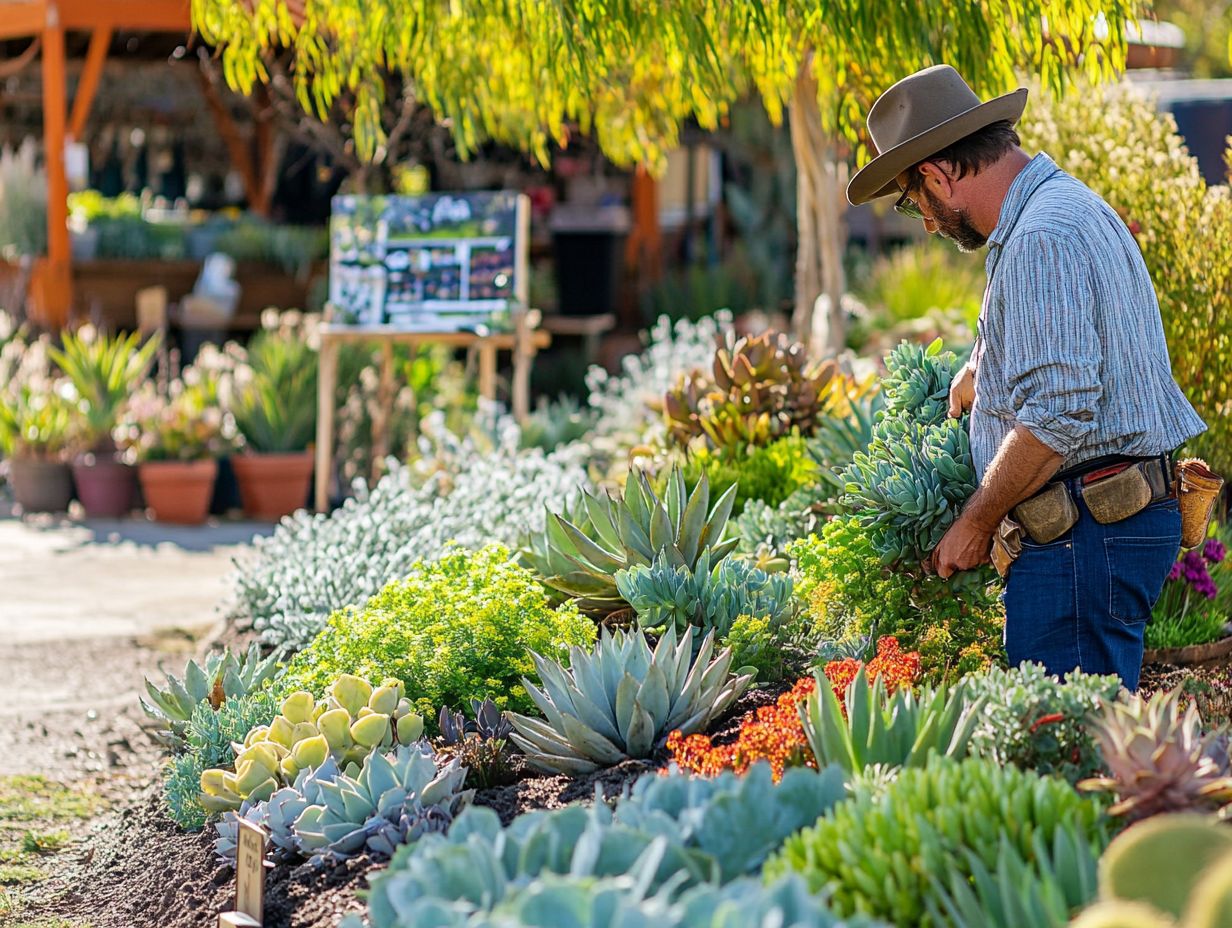 Visual representation of drought gardening strategies