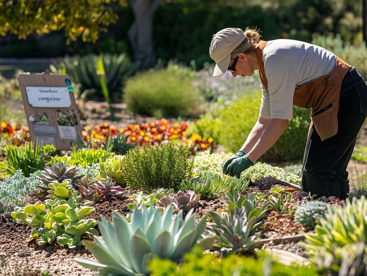 A selection of tools designed for effective water conservation in gardening.