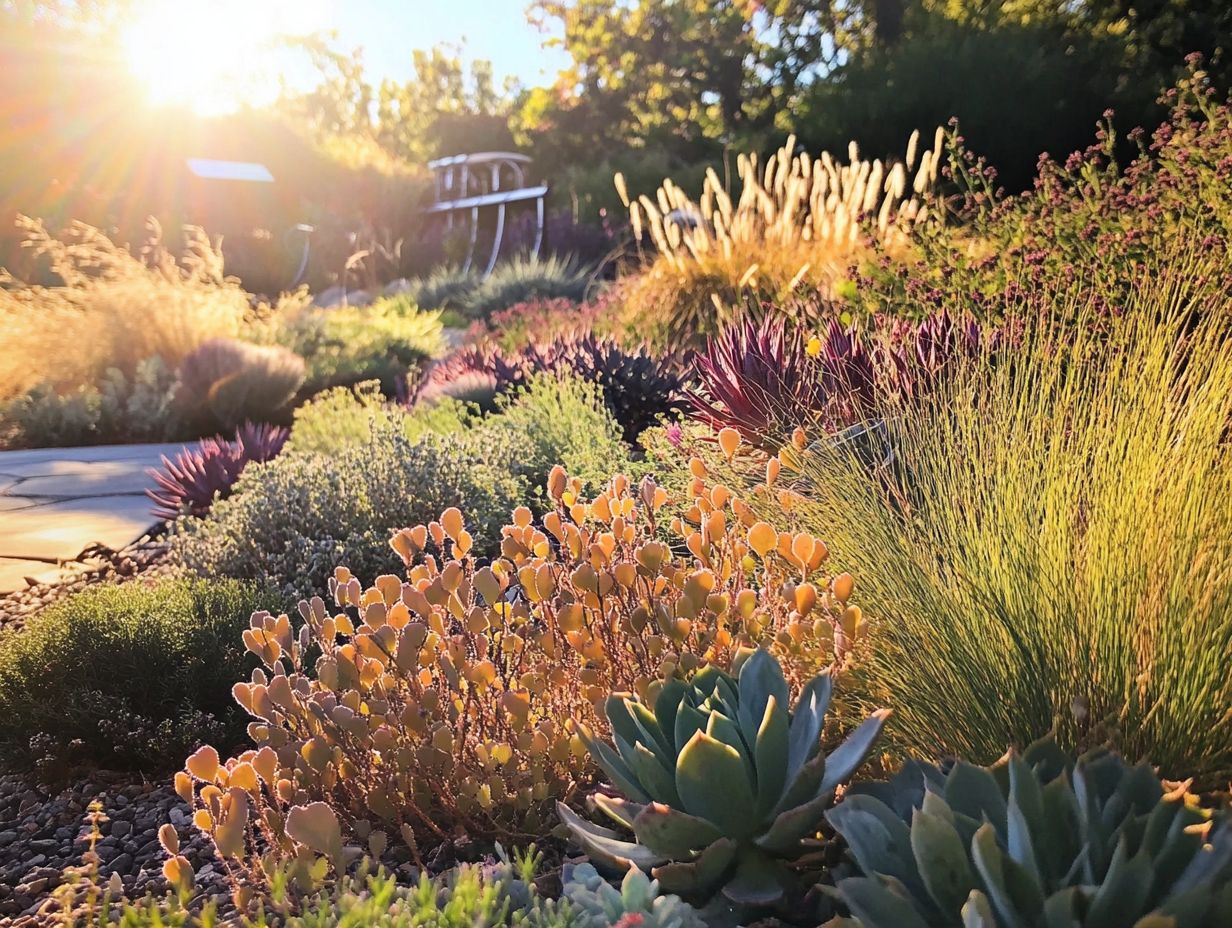 How does drought gardening promote biodiversity?