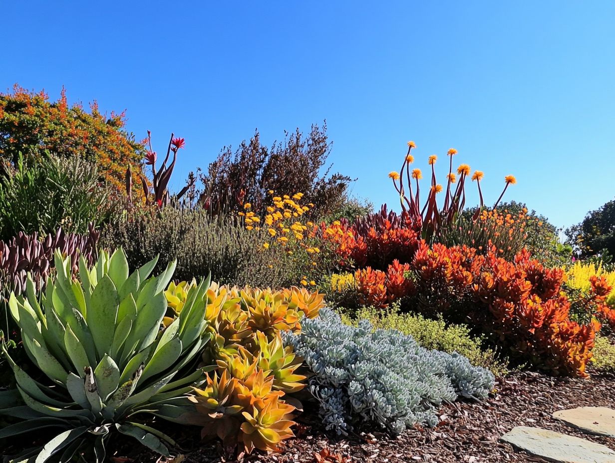 Image showcasing key takeaways about drought-resistant shrubs.