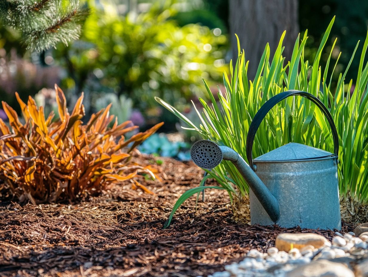 Visual guide on watering frequency