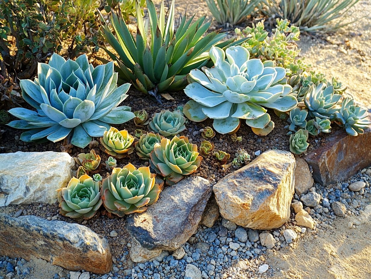 Image showing drought-resistant plants in a garden