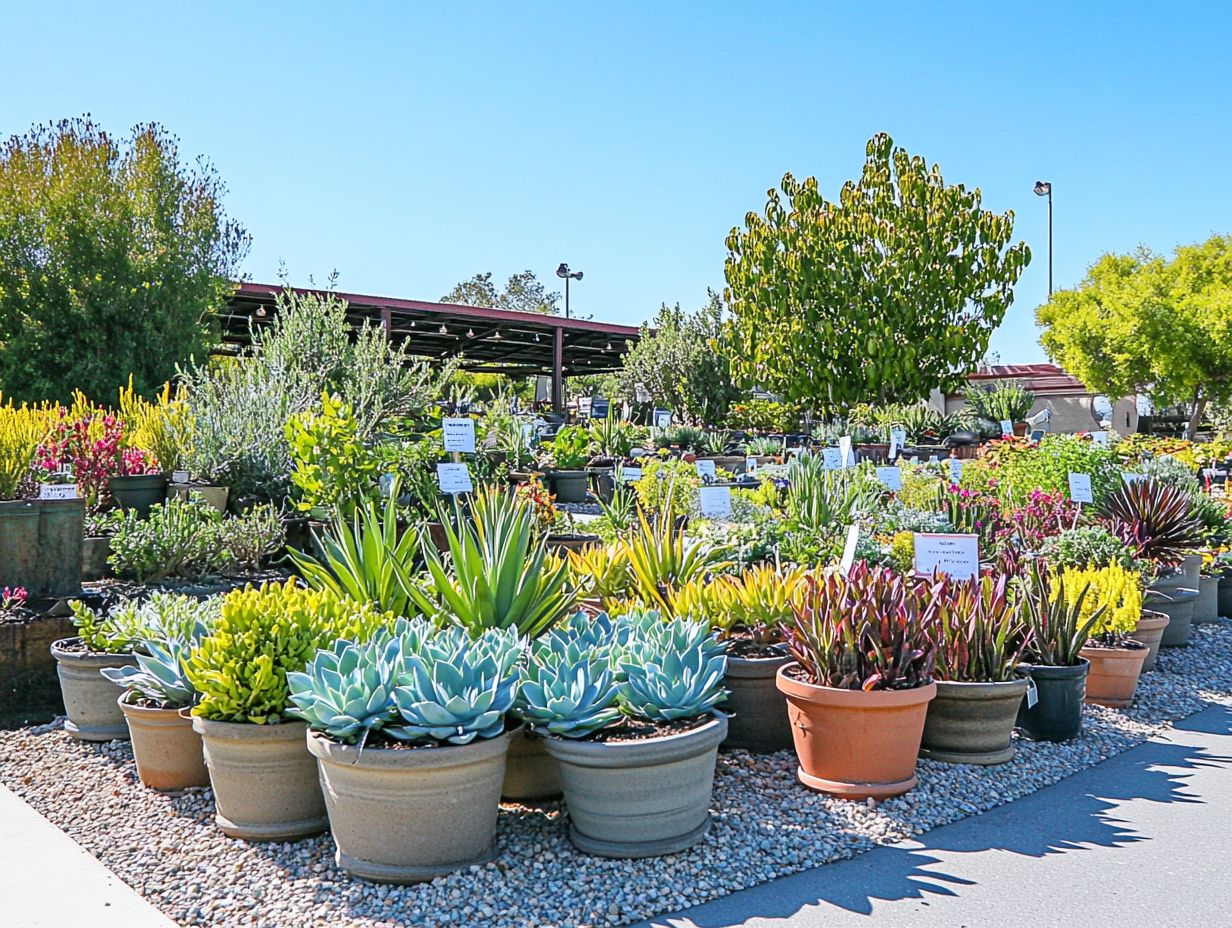 Image depicting drought-resistant plants available for purchase