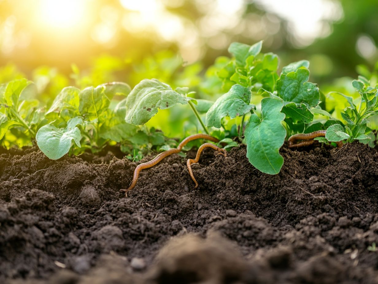 Illustration showing the impact of soil aeration on water retention