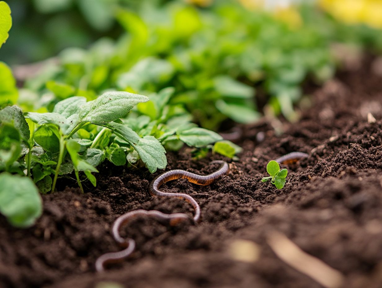 Illustration of natural aeration methods for enhancing soil health