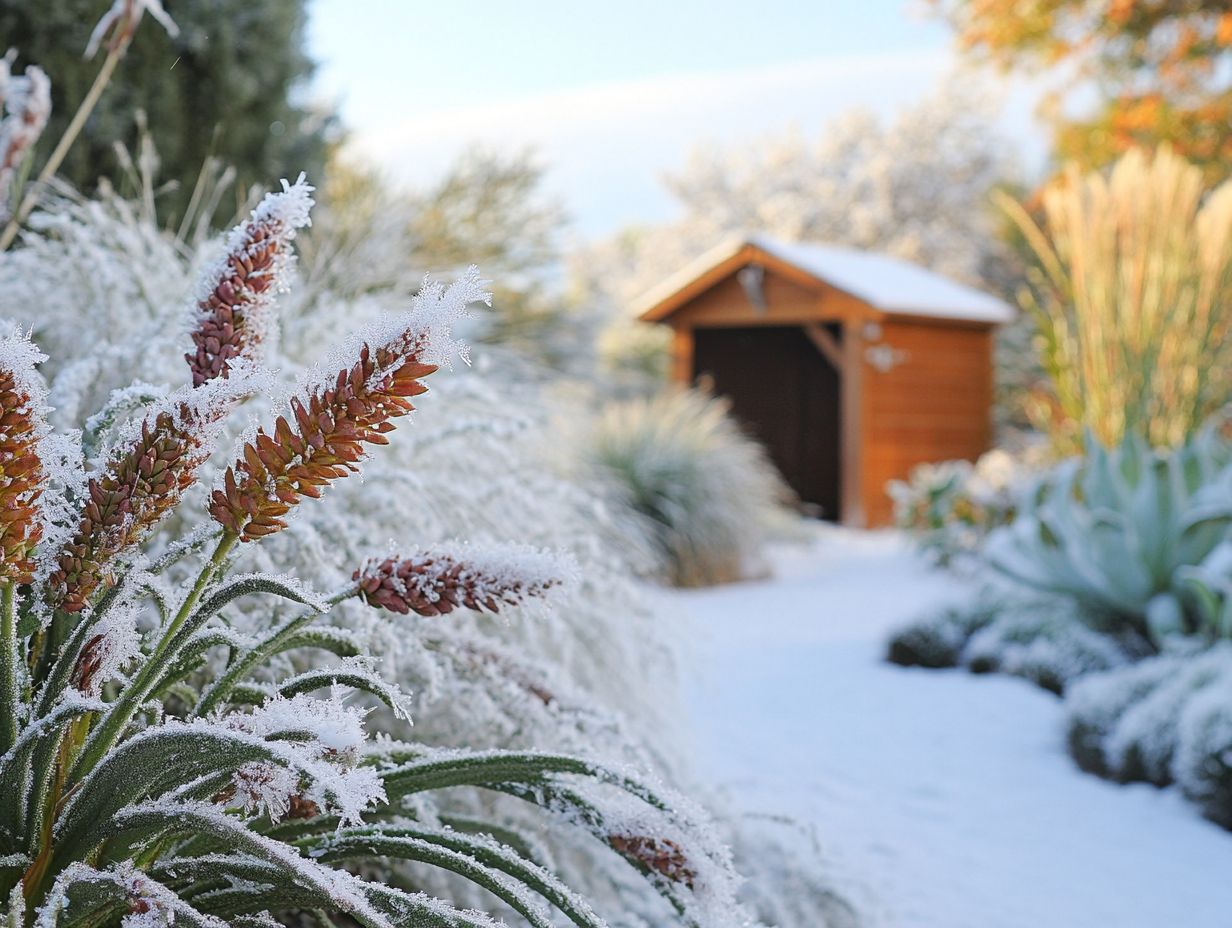 Protecting plants from cold with frost cloth