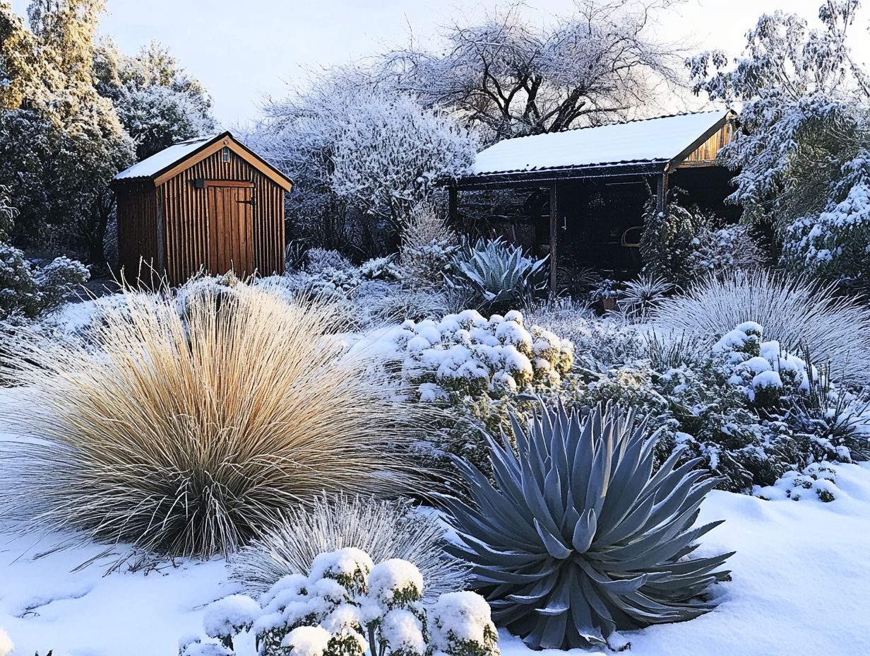 A visual guide on watering drought-resistant plants during winter